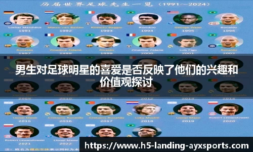 男生对足球明星的喜爱是否反映了他们的兴趣和价值观探讨